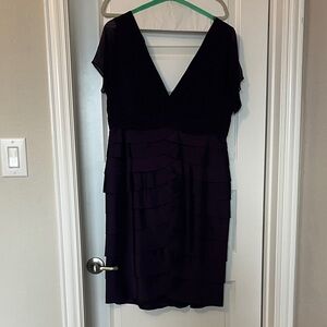 Adrianna Papell Deep Purple Mini Dress